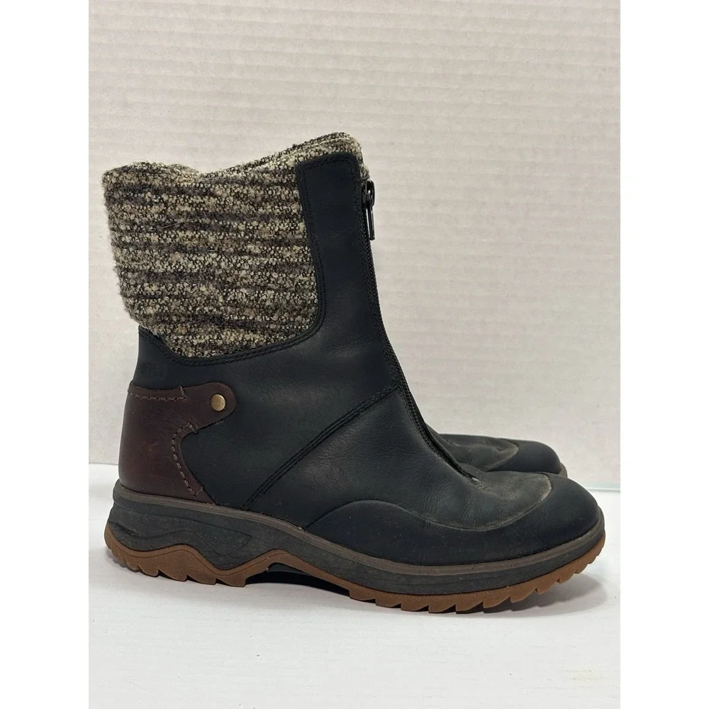 Merrell Eventyr Bond Boots Womens 5 Black Leather Zip Insulated Waterproof